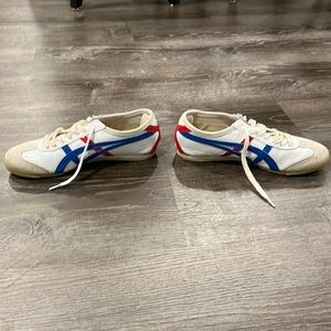 Ontisuka Tiger Mexico 66, (White/Red/Blue), Size 10